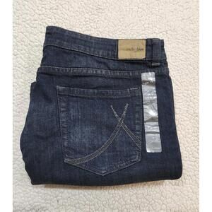 NWT Boot Daisy Anchor Blue Bootcut Jeans Women’s Size 15 Dark Wash Y2K